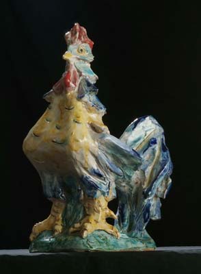 Giorgio Groppi: gallo in ceramica